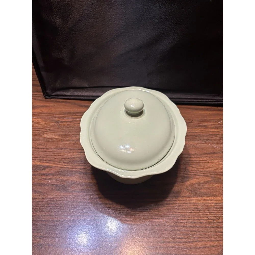 Vintage Gail Pittman Hospitality Collection Sage 1.5 Qt Covered Casserole Dish